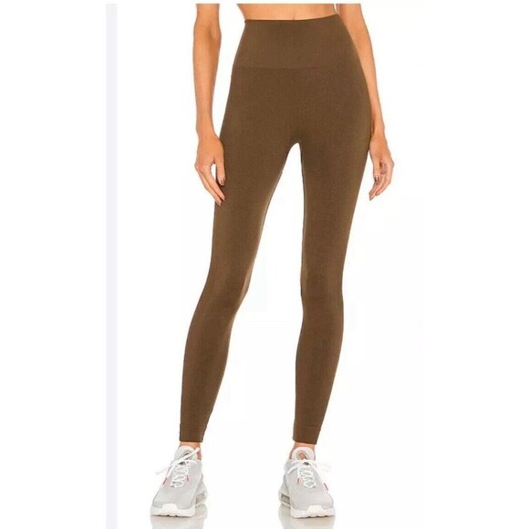 Set Active x Revolve Leggings Chocolate Brown Sculptflex High Waist Crop Small - Picture 1 of 8